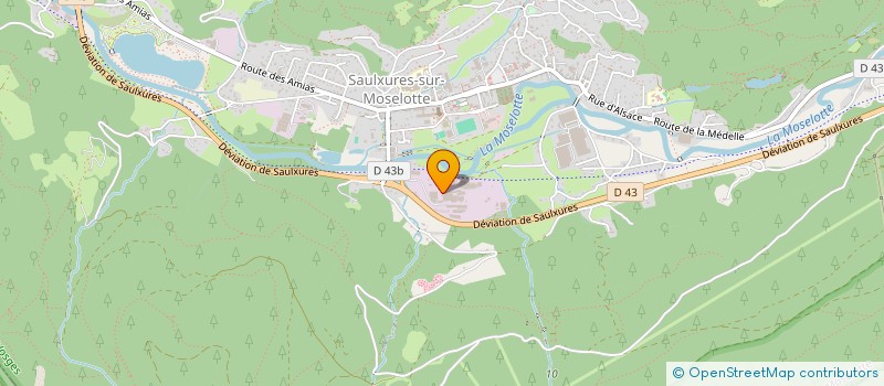 localisation de l'entreprise LORRAINE PELLETS  SAULXURES-SUR-MOSELOTTE