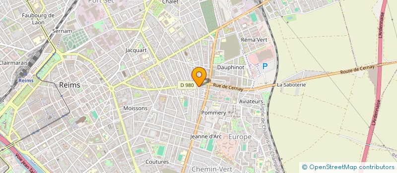 localisation de l'entreprise LORRAINE S.A.V.  REIMS