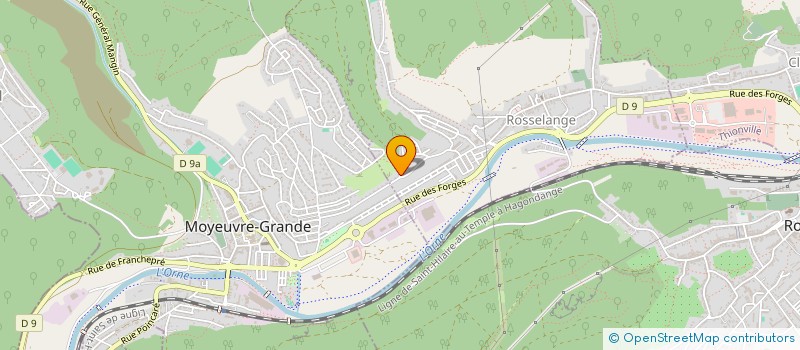 localisation de l'entreprise LORRAINE SPORT ROSSELANGE BASKET  ROSSELANGE