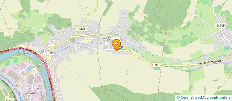 localisation de l'entreprise LORRAINE TAXIS 54  MALLELOY