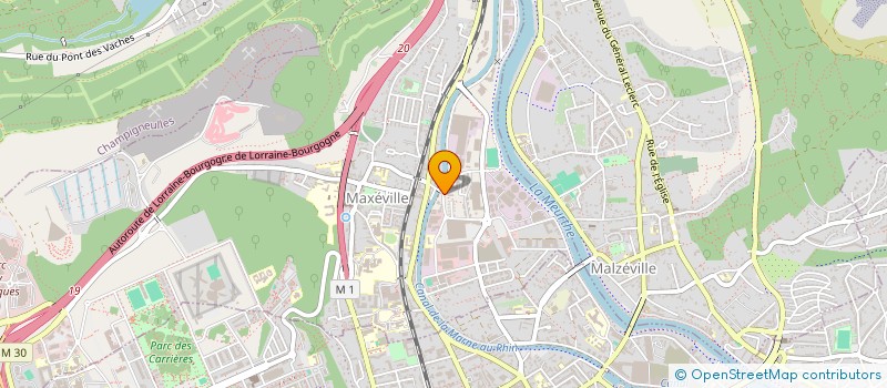 localisation de l'entreprise LORRAINE TECHNIM  MAXEVILLE