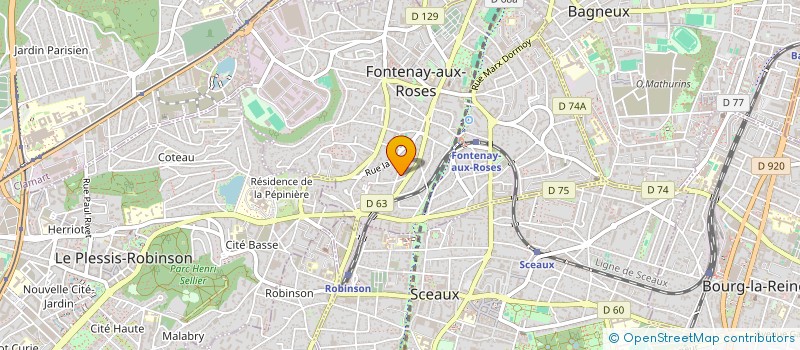 localisation de l'entreprise LORREM à FONTENAY-AUX-ROSES