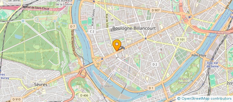 localisation de l'entreprise LORRIS CONSULTING à BOULOGNE-BILLANCOURT