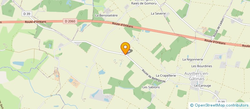localisation de l'entreprise LORRIS IMMO VPH à AUVILLIERS-EN-GATINAIS