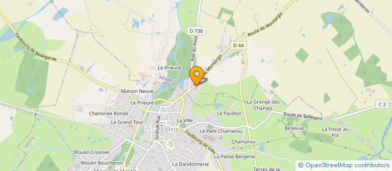 localisation de l'entreprise LORRIS MOTOCULTURE à NOYERS