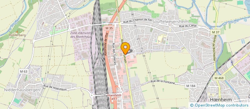 localisation de l'entreprise LORS NETTOYAGE  SOUFFELWEYERSHEIM