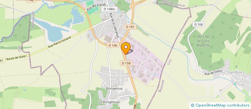 localisation de l'entreprise LORSCEY à GISORS