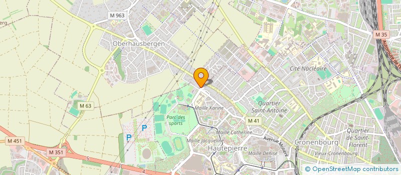 localisation de l'entreprise LORT PEINTURES à STRASBOURG