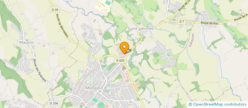 localisation de l'entreprise LORTET SOLAIRE ET ELECTRICITE  MORLAAS