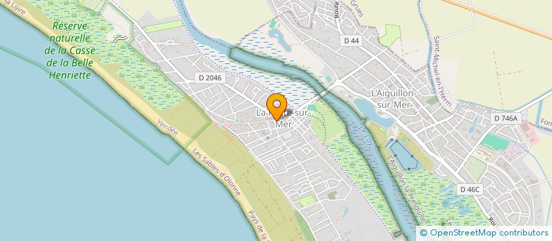 localisation de l'entreprise LORVEN  L'AIGUILLON-LA-PRESQU'ILE