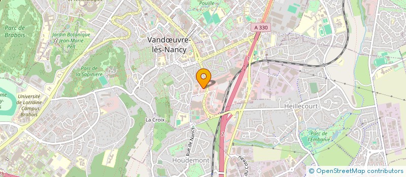 localisation de l'entreprise LORVET FINANCES à VANDŒUVRE-LES-NANCY