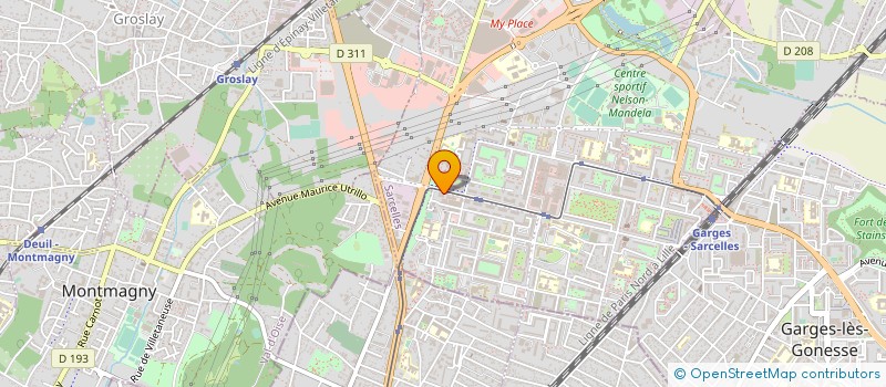 localisation de l'entreprise LORY  SARCELLES