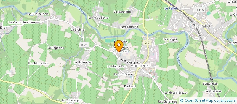 localisation de l'entreprise LORYOL  MONNIERES