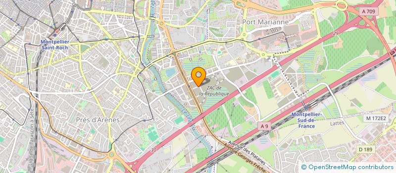 localisation de l'entreprise LORYVE à MONTPELLIER
