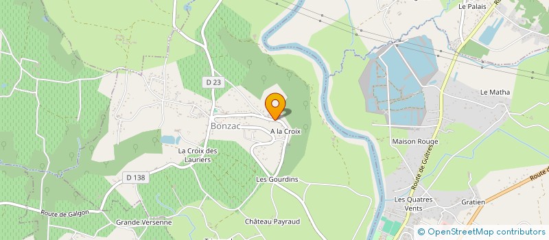 localisation de l'entreprise LORZAC  BONZAC