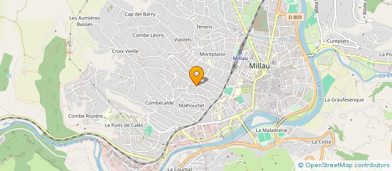 localisation de l'entreprise LOS ADRALHANS  MILLAU