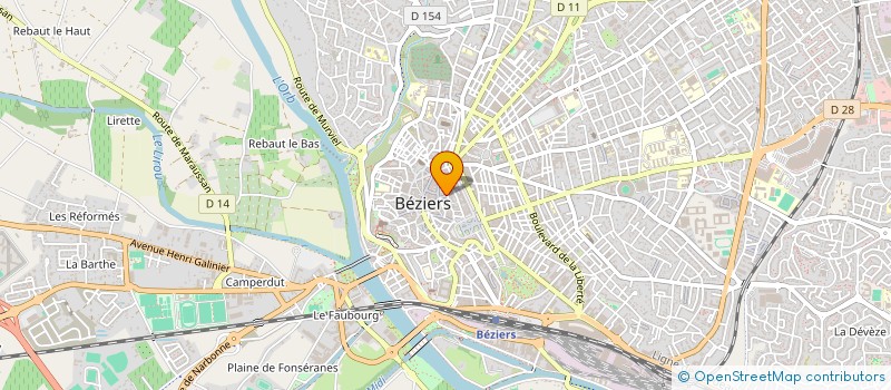 localisation de l'entreprise LOS AMICS DEL BREVIARI D'AMOR (LES AMIS DU BREVIAIRE D'AMOUR)  BEZIERS