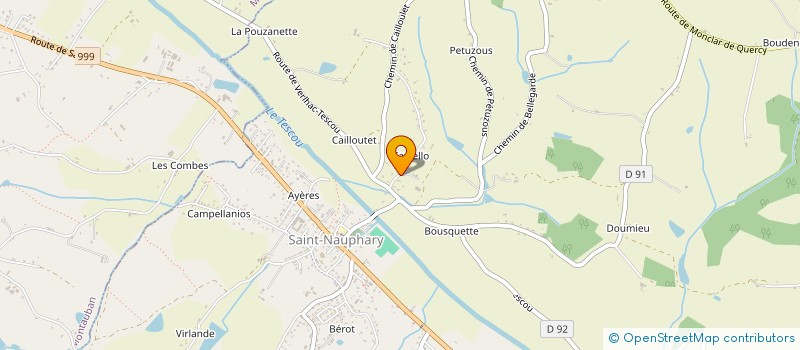 localisation de l'entreprise LOS AUCEL  SAINT-NAUPHARY