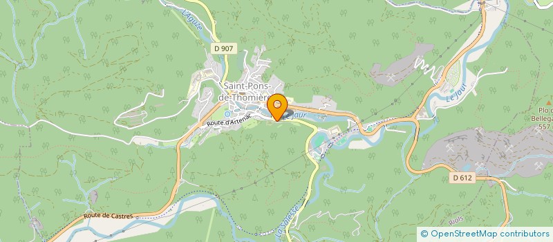 localisation de l'entreprise LOS BONHETAIRES DAL SOUMAL - CONFRERIE à SAINT-PONS-DE-THOMIERES