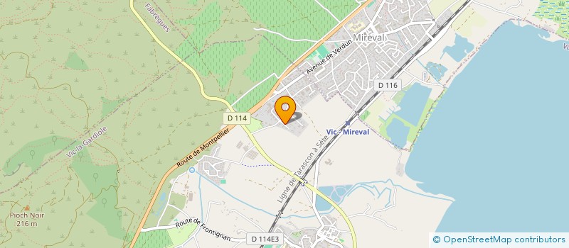 localisation de l'entreprise LOS CINK  VIC-LA-GARDIOLE