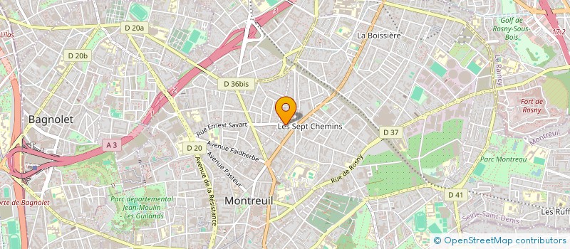localisation de l'entreprise LOS COCO LOCO à MONTREUIL