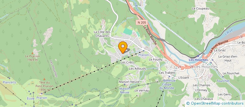 localisation de l'entreprise LOS DANGELOS SARL  LES HOUCHES