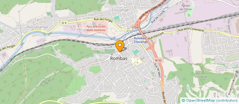 localisation de l'entreprise LOS FLORES  ROMBAS