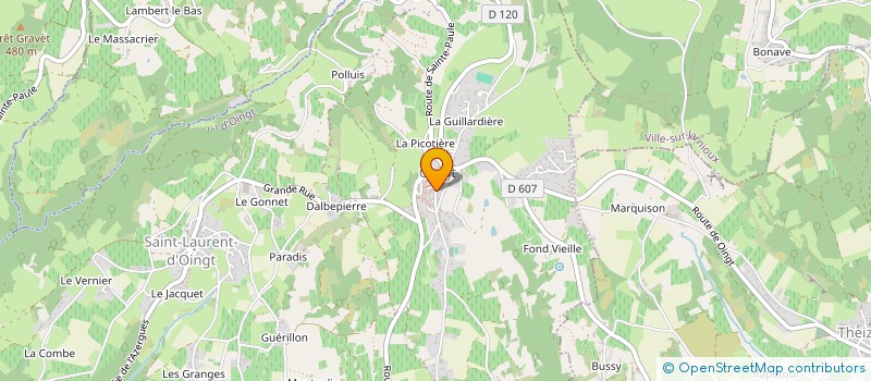 localisation de l'entreprise LOS GIPSY TOREROS  VAL D'OINGT