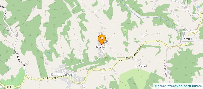 localisation de l'entreprise LOS GOJATS DE CHA GRANDCHAMP  BADEFOLS D'ANS