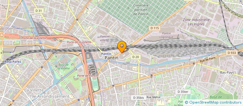localisation de l'entreprise LOS HERMANOS à PANTIN