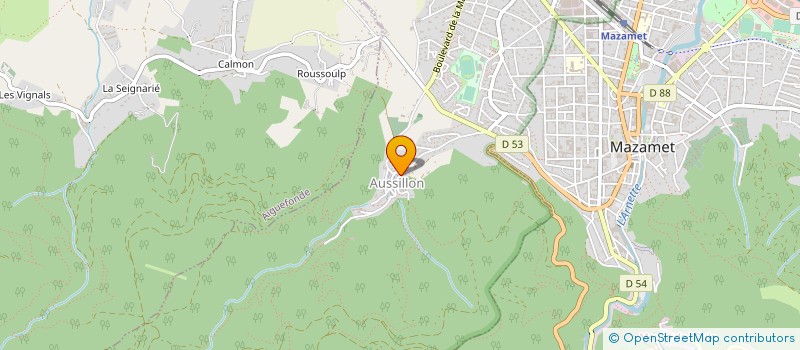 localisation de l'entreprise LOS MARAGOS-HARLEY DAVIDSON CLUB  AUSSILLON