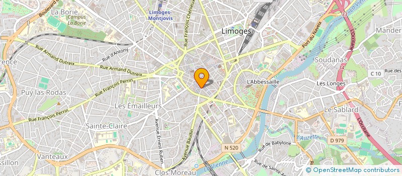 localisation de l'entreprise LOS MEKANOS à LIMOGES