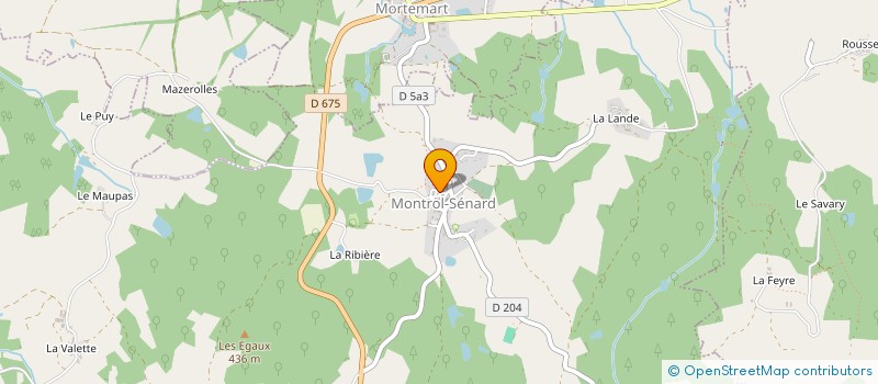 localisation de l'entreprise LOS MONTERAUS à MONTROL-SENARD