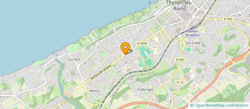 localisation de l'entreprise LOS PEPITOS  THONON-LES-BAINS