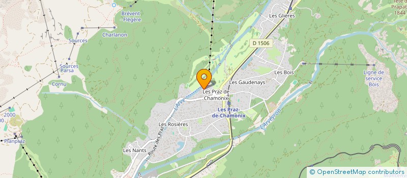 localisation de l'entreprise LOS PRODUCTION  CHAMONIX-MONT-BLANC