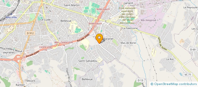 localisation de l'entreprise LOS ROQUES à ALBI
