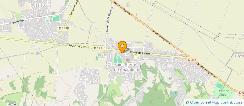 localisation de l'entreprise LOSA INVEST  SAINT-PIERRE-DE-CHANDIEU