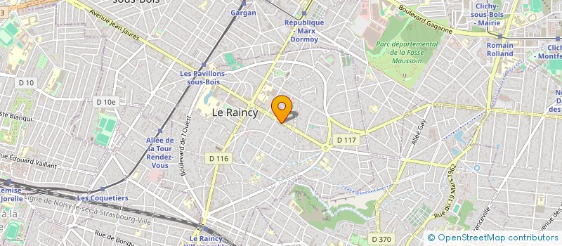 localisation de l'entreprise LOSANGE AUTOMOBILES  LE RAINCY