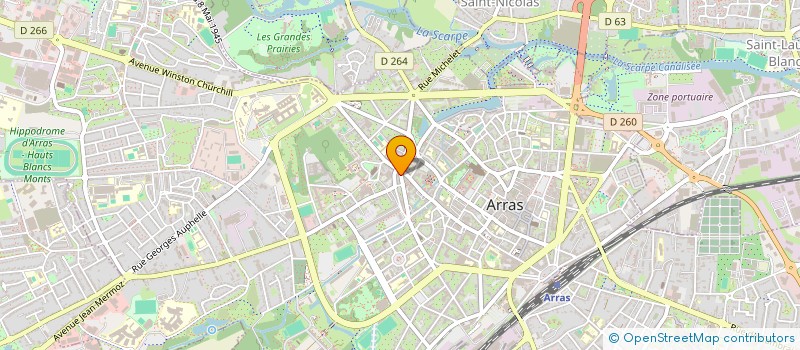 localisation de l'entreprise LOSANITA à ARRAS