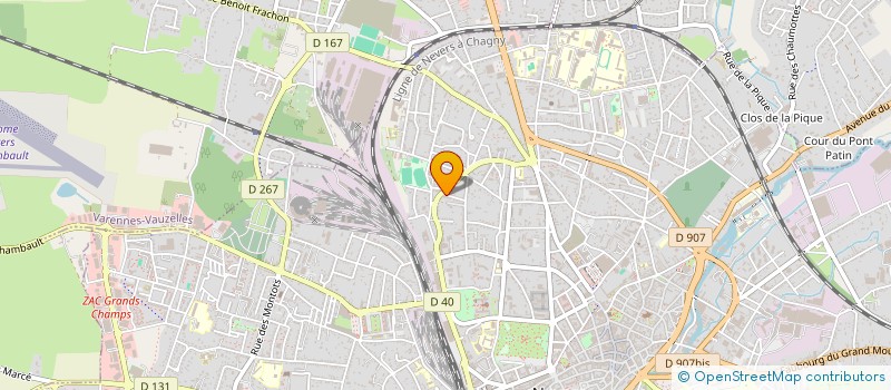 localisation de l'entreprise LOSANJE à NEVERS