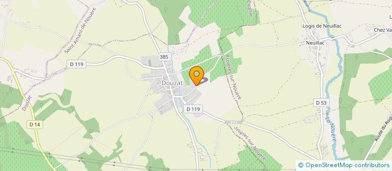 localisation de l'entreprise LOSANO à DOUZAT