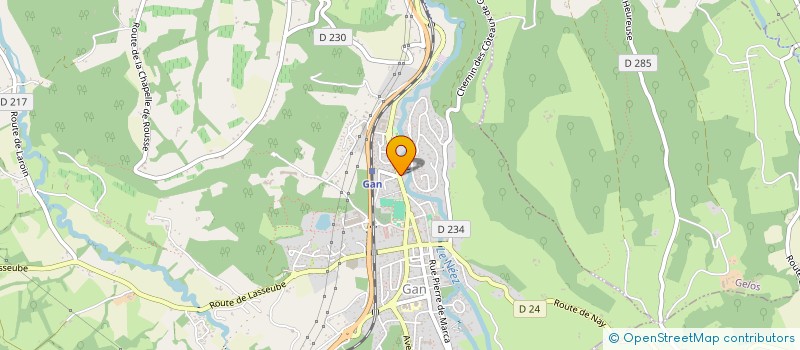 localisation de l'entreprise LOSAU à GAN