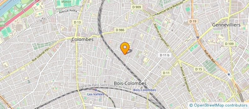 localisation de l'entreprise LOSAUX à BOIS-COLOMBES