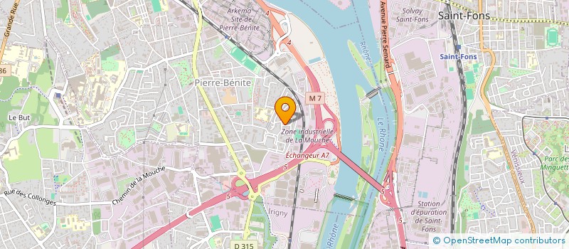 localisation de l'entreprise LOSCADIA  OULLINS-PIERRE-BENITE