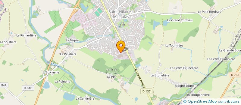 localisation de l'entreprise LOSEB à MONTAIGU-VENDEE