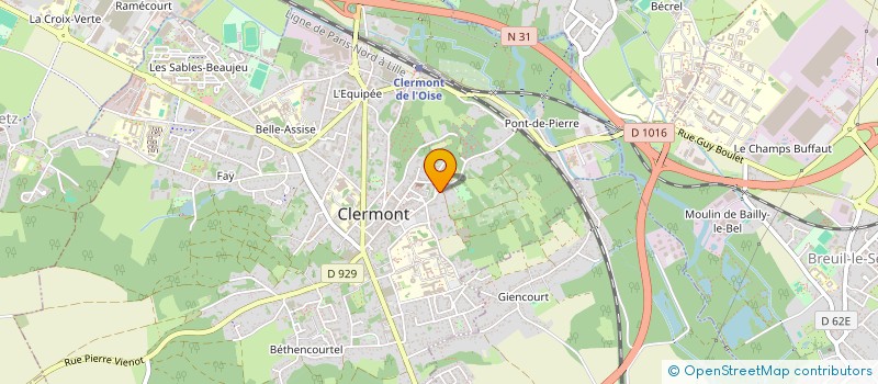 localisation de l'entreprise LOSEB  CLERMONT