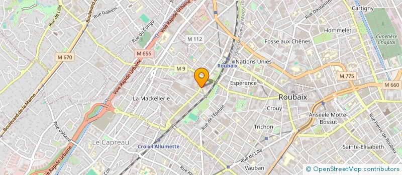 localisation de l'entreprise LOSFELD DISTRIBUTION à ROUBAIX
