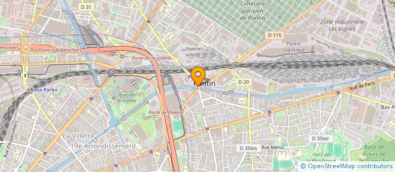 localisation de l'entreprise LOSK à PANTIN