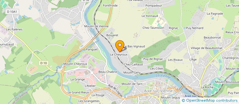 localisation de l'entreprise LOSMONERIE à AIXE-SUR-VIENNE