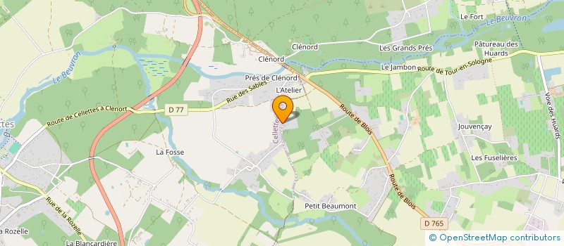 localisation de l'entreprise LOSOLO IMMO à CELLETTES